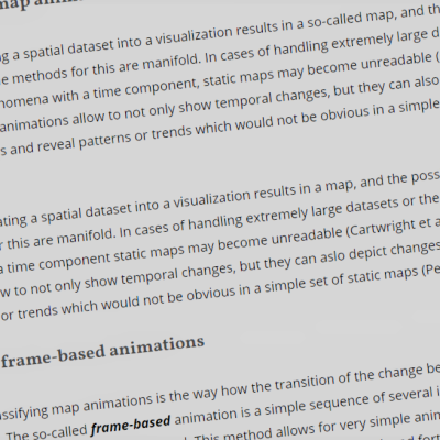Principles of Geovisualization in Map Animations